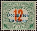 Overprinted 1915 Postage Due Stamp of Hungary