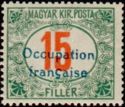 Overprinted 1915 Postage Due Stamp of Hungary