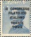Philatelic Congress, Triest, overprinted
