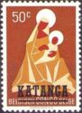 Madonna and child overprinted KATANGA