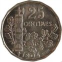 25 Centimes (Essai 16 Sides)