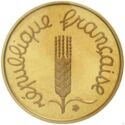 1 Centime (Piedfort - Gold)