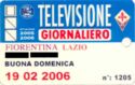 Televisione Giornaliero - Fiorentina-Lazio