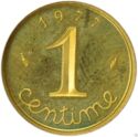 1 Centime (Piedfort - Gold)