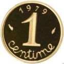 1 Centime (Piedfort - Gold)