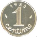 1 Centime (Piedfort - Silver)