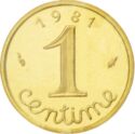 1 Centime (Piedfort - Gold)