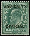 King Edward VII - Overprint - ADMIRALTY OFFICIAL