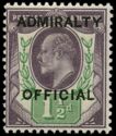 King Edward VII - Overprint - ADMIRALTY OFFICIAL