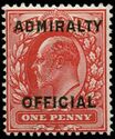 King Edward VII - Overprint - ADMIRALTY OFFICIAL