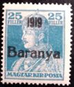 Black overprint: '1919 Baranya'