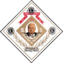 Portrait of Churchill - Lions International overprint