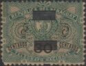 Telegraph stamp with overprint