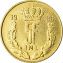 5 Francs (narrow rim)