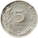 5 Centimes (Piedfort - Silver)