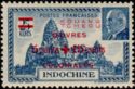 Angkor Wat and Philippe Pétain (1856-1951) overprint