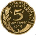 5 Centimes (Piedfort - Gold)