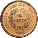10 Centimes (Essai by Gayrard - Type1B copper)