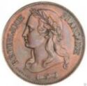 10 Centimes (Essai by Montagny - Copper Bare collar)