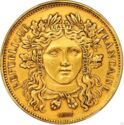 10 Centimes (Essai by Moullé - Copper Gilded Piedfort)