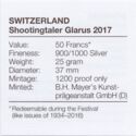 50 Francs (Glarus Shooting Festival)