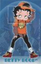 Betty Boop Wearing Orange T-Shirt and Baseball Cap
