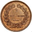 2 Centimes (Essai by Domard. No date)