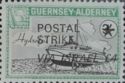 Guernsey Alderney Postal Strike via Israel Overprint