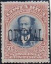 José M. Castro overprinted "OFICIAL"