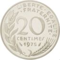 20 Centimes (Piedfort - Silver)