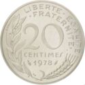 20 Centimes (Piedfort - Silver)