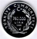 750,000 Lira (16th World Football Championship 1998 France)
