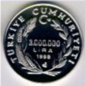3,000,000 Lira (Summer Olympic Games 2000 Sydney - Long Jumping)