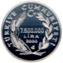 7,500,000 Lira (Year 2000, Two birds and Earth)