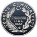 7,500,000 Lira (Year 2000)
