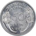 50 Centimes (Aluminium, light type)