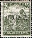 Hungarian Reaper stamp overprinted FIUME