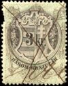 Numeral and Coat of Arms overprinted with Eagle
