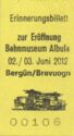 Zur Eröffnung Bahnmuseum Albula