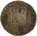 ½ Ecu (Louis XIV. Burgundy. X - Amiens)