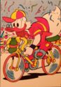 Donald Duck cycling