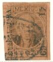 Hidalgo in circle,overprinted