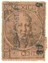Hidalgo in circle,overprinted