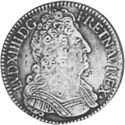 ½ Ecu (Louis XIV - V - Troyes)