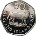 50 Pence (Falkland Islands Wolf)