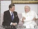 Saint Pope John Paul II and Ronald Reagan