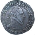 ½ Franc (Henri III - Y - Bourges)