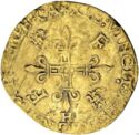 1 Ecu d'or (Francis I - H - La Rochelle. No date)