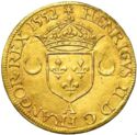 1 Ecu d'or (Henri II. A - Paris)
