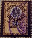 Stempel Marke 2 Schilling